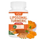 2200mg Liposomal Turmeric Curcumin Supplement med Black Pepper & Ginger Förbättrad Absorption - 95% Curcumin Extract för Joint Support 60 kapslar