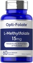 Carlyle L Methylfolate 15mg | 60 kapslar | Max Potency | Optimerad och aktiverad | Non-GMO, Gluten Free | Methyl Folate, 5-MTHF | av Opti-Folate