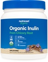 Nutricost Organic Inulin Powder 1LB (454 Grams) 7 Gram Fiber Per Servering - från Chicory Root - Certifierad USDA Organic