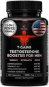 Anabola Booster & Muscle Builder, T-GAINS Testosteron Supplement för män, TRT Test Booster & Estrogen Blocker, HGH Supplements for Men - Tongkat Ali Fadogia Agrestis för muskeltillväxt, 120 Caps