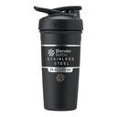 BlenderBottle Strada Shaker Cup isolerad rostfritt stål vattenflaska med Wire Whisk, 24-unce, svart