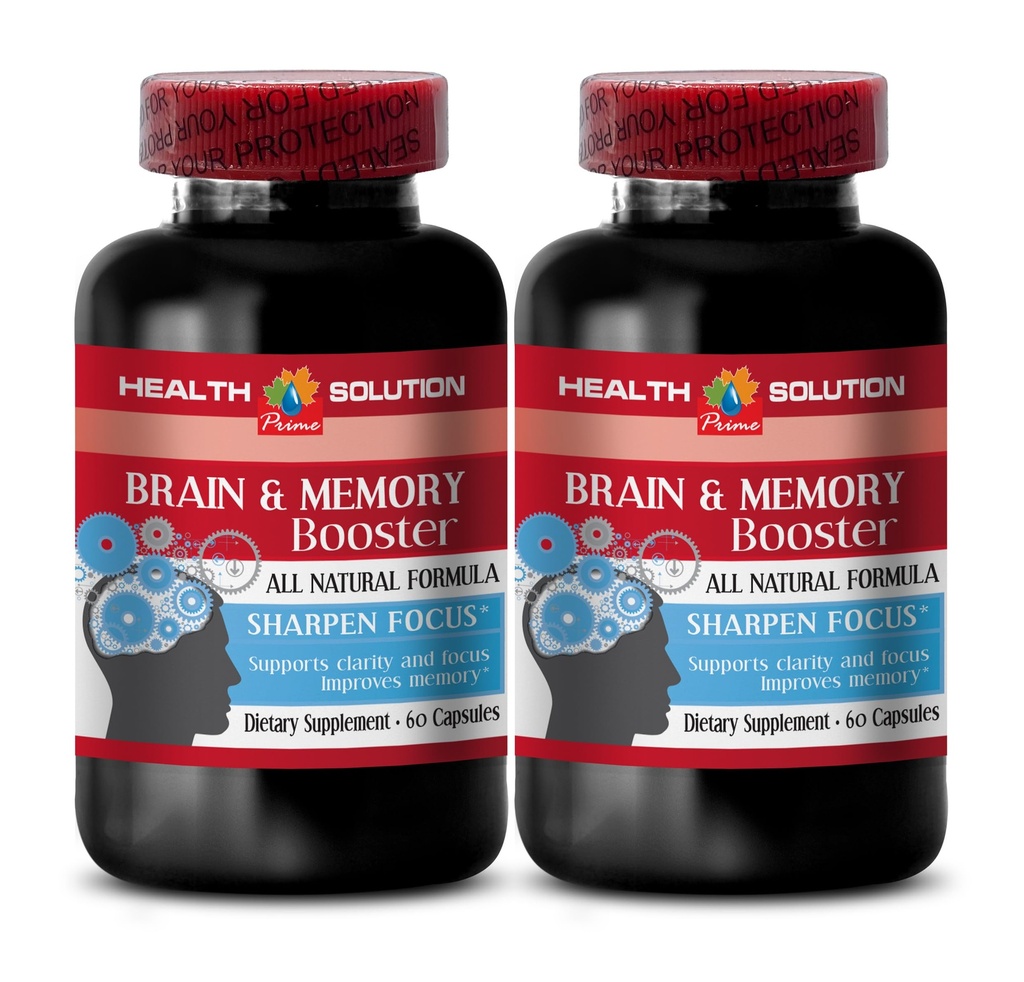 hjärna och minne - BRAIN OCH MEMORY BOOSTER - öka bearbetningshastigheten, sinnes klarhet och fokus tillägg, sinne och minnesstöd tillägg, minne hjärnan tillägg, ungdomlig hjärna - 2B 120 Caps