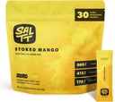 SALTT Electrolytes Powder smaksatt dricka Mix - Stoked Mango - 30 Hydration Packets - Magnesium, kalium, natrium, spårmineraler - Zero Sugar & Gluten Free - Travel Essentials