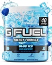G bränsleblå isenergidryckspulver, Pre Workout Caffeine Mix för spel, sockerfri fokus Amino, vitamin + antioxidanter, 9.9oz (Blue Raspberry, 40 portioner)