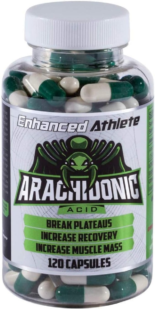 Förbättrad idrottsman - Arachidonic Acid Supplement - Muskel- och styrkatillägg för ökad muskelmassa och förbättrad återhämtning för män och kvinnor (120 kapslar)
