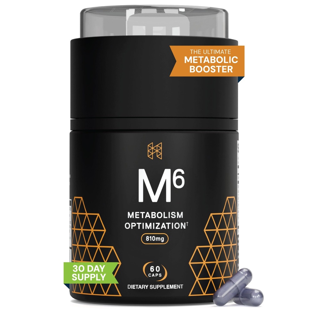 High Performance Nutrition Metabolism Booster, HPN M(6) Fat Burner, Natural Weight Loss Supplement, Support Lean Muscle, Öka energi, Vegan Friendly, kliniskt testad, 60 kapslar