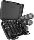 Pill Organizer 3 gånger om dagen, Fullicon Large Weekly Pill Case 7 Day, Daily Pill Box med 21 Compartments, Pill Dispenser Supplement Holder för Pills / Vitamin / fiskolja - Svart