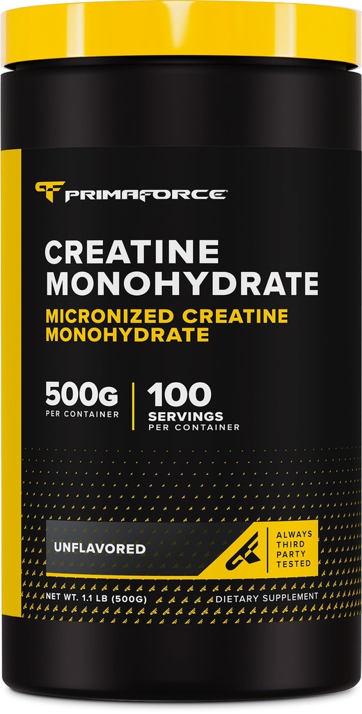 Primaforce Micronized Kreatin Monohydratpulver 500 Grams (1.1 pund)