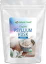 Z Natural Foods Organic Whole Psyllium Husk Flakes, ett naturligt fibertillskott, Mix It Into Smoothies, Juice, Non-GMO, Vegan, Gluten-Free, Kosher, 3 lb.
