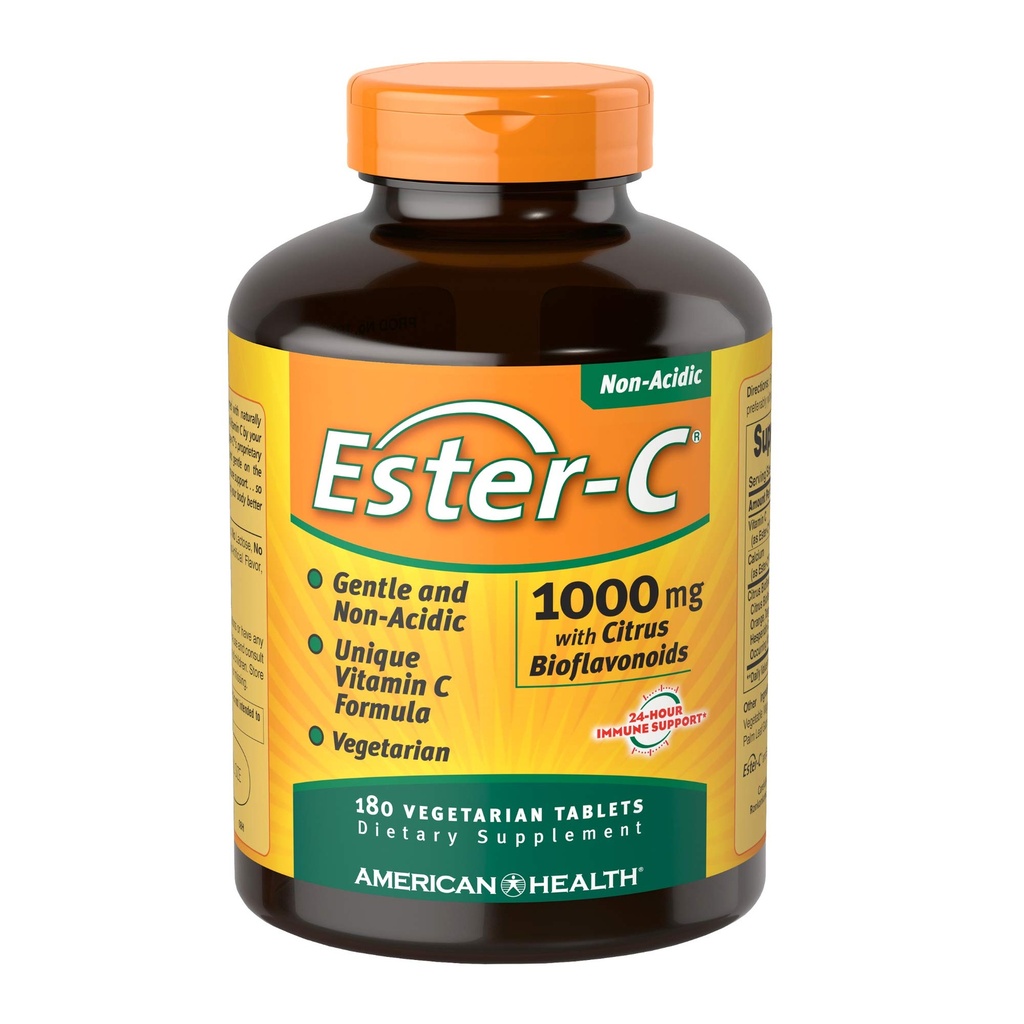 American Health Ester-Vitamin C med Citrus Bioflavonoids 1Vitamin 000 Milligram 180 Veg Tabs