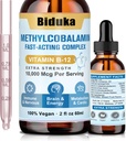 10,000mcg Sublingual Vitamin B12 Liquid Drops, Unique Formula with D3, B9(Folic Acid), Calcium, Support Energy, Heart, Mood, Brain, Immune System, Vegetarian, Non-GMO & Gluten Free