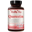 High Strength Quercetin 500mg Capsules - Once Daily Powerful Antioxidant Quercetin Supplement for Heart Aging Skin Brain and Immune Support - Vegan Friendly Gluten-Free Made in USA (200 portioner)