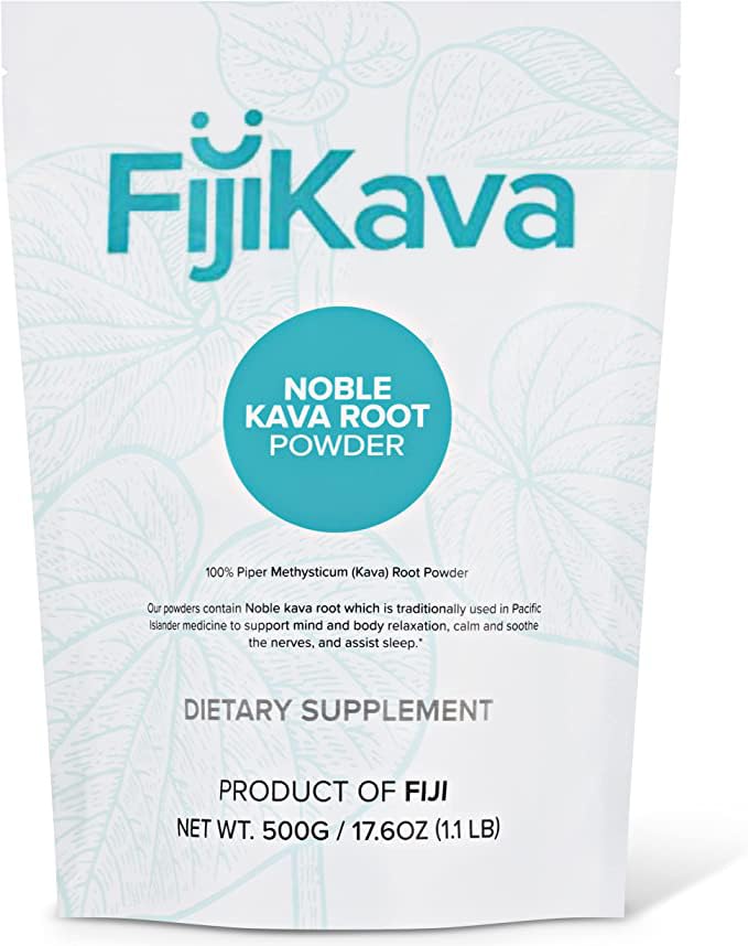 FijiKava Instant Kava Kava Powder 500g - Premium Kava Root Powder med hög kavalaktoninnehåll - naturligt avslappningshjälp för lugn, stressavlastning och sömnstöd - Easy-to-Mix