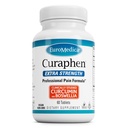 EuroMedica Curaphen Extra Strength - Curcumin & Boswellia Supplement for Healthy Circulation Support - Gurkmeja Supplement för att stödja Joints, Muscle Health & Endorphin Production - 60 tabletter