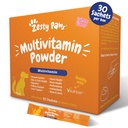 Zesty Paws 10-i-1 Dog Multivitamin - Gut, Immune, Joint, Skin & Coat Support och More - Dog Vitamins and Supplements Powder - Pet Supplements with Omega Fish Oil & VitaFiber - Salmon - 30 Ct