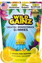 Kreatinmonohydrat Gummies för män och kvinnor 5000mg - Made in USA, Potency Tested, Vegan, stöder muskeltillväxt, styrka och kognitiv funktion, icke-GMO glutenfri citron smaksatt kreatin 150 Chews
