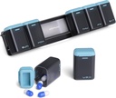 Weekly Pill Organizer Magnetic, Removable Pill Box 7 Day 1 Time a Day, Large Pill Case Travel, Week Once Daily Medication Dispenser, Medicine Container Holder för Supplement Vitamin, Blue
