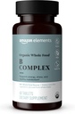 Elements Organic Whole Food B Complex, 98% Hel matkälla, kost och andra ingredienser som härrör från hela livsmedel, 60 tabletter
