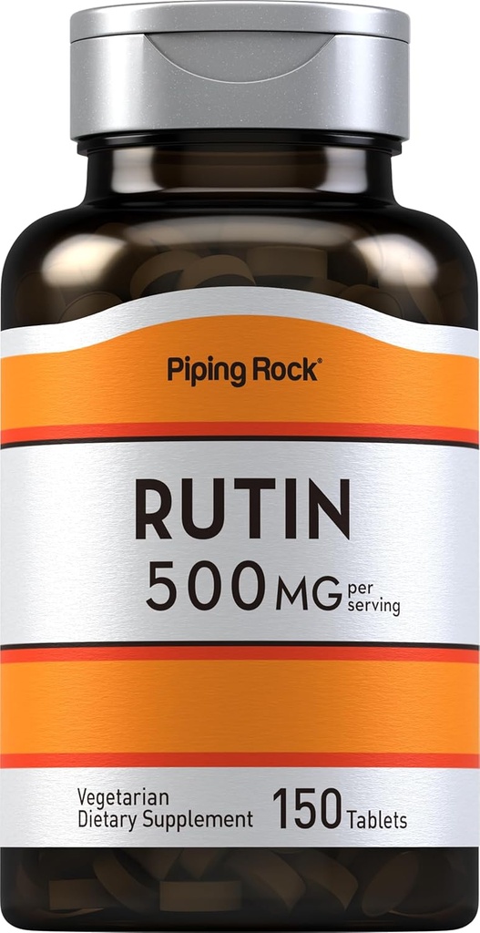 Piping Rock Rutin 500mg | 150 tabletter | Vegetarisk, icke-GMO, Gluten fri tillägg