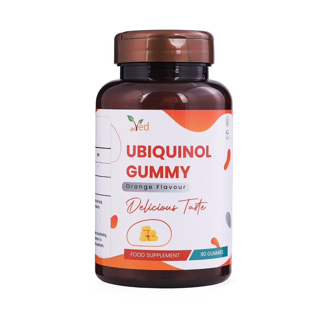 Ubiquinol Gummy 150 mg, 90 grejer, Hög Absorption / Förbättrad boiaktivitet Q10.