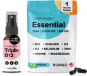 Komplettera Essential Vegan Multivitamin & Triple B12 Spray Bundle - Omfattande näringsstöd för växtbaserade dieter