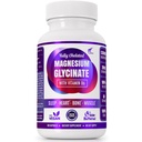 Folona Magnesium Glycinate with Vitamin B6 Research Proven to Enhance Absorption, 1350mg Fully Chelated - Supports Sleep, Stress Relief, Energy, Muscle Cramps - Gluten Free, NonGMO, 180 Vegan Capsules