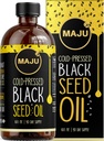 MAJUs Black Seed Oil 16oz: 3X Thymoquinone, Cold Pressed, 100% turkisk svart kumin Nigella Sativa Seed Oil (Better Than Organic), Non-GMO, 100% Liquid Pure Blackseed Oil, Glass Bottle