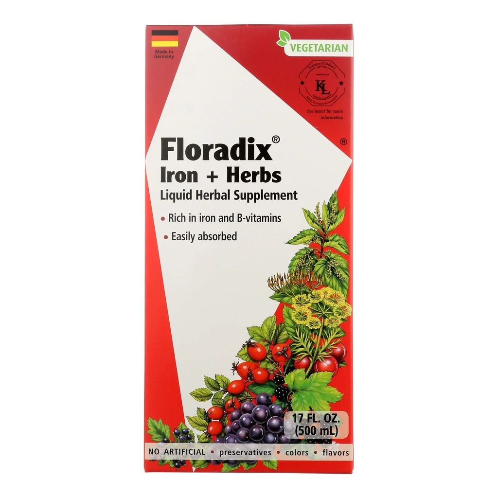 Floradix, Iron Herbs, 17 Fl Oz