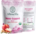 Meno-Support BloatX Organic Menopause Relief: Balances & Supports Hot Flashes, Hormones, Moods Swings, Night Sweats och Bloating W/Black Cohosh, Red Clover & Dong Quai. Naturlig Apple-Cinnamon smak.