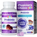Läkares CHOICE Probiotics for Kids - 7 Diverse Strains, Organic Prebiotics, Vitamins & Minerals - Kliniskt Studerade L. Rhamnosus - Immune & Digestive Support - No Sugar or Artificial Dyes - 60ct