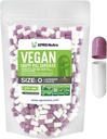 XPRS Nutra Size 0 Tomma kapslar - 100 greve tomma veganska kapslar - Vegetariska piller DIY Vegetabilisk kapselfyllning - Veggie Pill Caps for Do-It-Yourself Supplements (Lavender/White)
