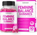 Feminin balans för kvinnor Gummies & PMS Gummies (90 greve) - Naturfeminin balans för kvinnor - kramper, uppblåsthet, humörsvängningar, heta blinkar - formulerad med Cranberry, Dong Quai & Chasteberry