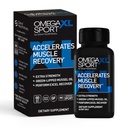 OmegaXL Sport Extra Strength Muscle Recovery Supplement and Respiratory Support Supplement - Förbättrar DOMS och ROM, Clinically Supported Green-Lipped Mussel Oil (60 Softgels)