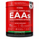 Oh!mino Essential Amino syror tillskott. Tropisk Splash, Cafeeinated Powder. Alla 9 EAAs, BCAA och den perfekta amino för träning, Amino Energy och att bygga muskler och återhämta sig snabbare.