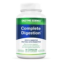 Enzym Science Complete Digestion - Digestive enzymer för kvinnor och för män med probiotika - 3-in1 Gut Health Support för Digestion - Digestive hälsa - Enzimas digestivas y probioticos - 30 kapslar
