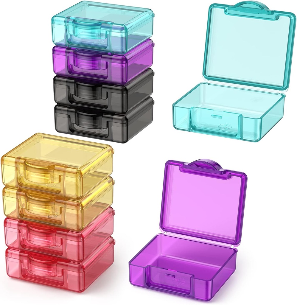 Söt Small Travel Pill Box, Urekt 10 pc Mini Pocket Pill Organizer Daily Single Pill Containers Portable Medicine Holder för Purse Vitamin Fish Oil Supplements