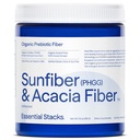 Essential Stacks Organic Sunfiber Prebiotic Fiber (Partially Hydrolyzed Guar Gum/PHGG) med Acacia Fiber Powder - Gluten Free, Non-GMO & Unflavored Soluble Fiber (7,4 oz)