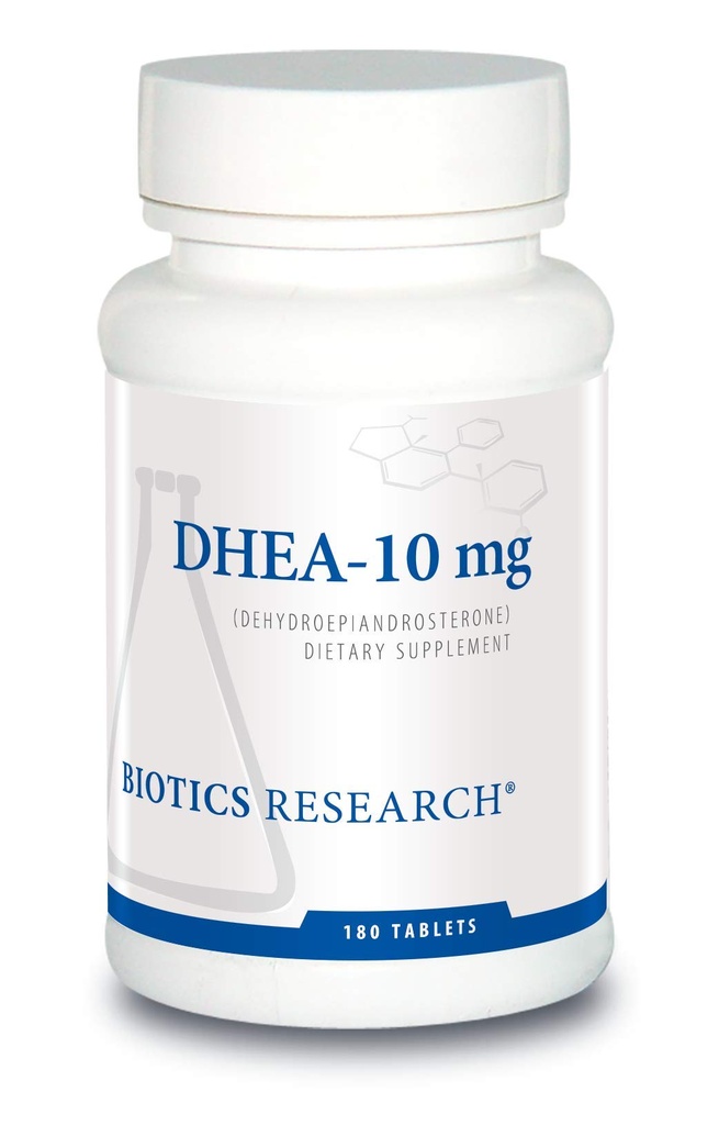 Biotics Research DHEA 10 Milligram Hormonal Balance, Metabolism, förbättrad humör och Outlook, Ålder Gracefully, Hälsosamt Stress Response, 180 tabletter