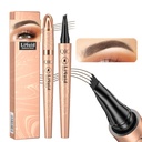 Q706 Eyebrow Pen, 4 Tipped, Precise, Långvarig, Vattentät Eyebrow Makeup (2#Dark Brown)