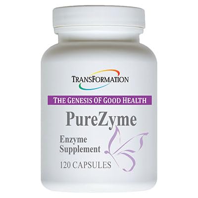 TRANSFORMATION THE GENESIS OF GOOD HEALTH - Purezyme High-Potency Protease Blend Enzyme Supplement, Läkare Rekommenderad - Avancerad Formel för Maximum Nutrients Digestion & Gut Health, 120 kapslar