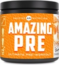 Fantastisk näring Fantastisk PRE | Ultimate Pre-Workout Supplement | 30 portioner pulver | 2.5 Grams BCAA Per Servering (30 portioner, naturlig orange)
