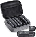 ZIKEE Large Weekly Pill Case Organizer 3 gånger om dagen, Portable Light Proof Canvas Bag Pill Box 7 Day för att skydda din integritet och lagra medicinering, vitamin, fiskolja, tillskott (grå)