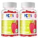 Husdjur Purest Glukosamin Chondroitin Gummies med MSM & Elderberry Extra Strength - Gemensamt stöd, Antioxidant Immune Support Supplement för vuxna, Män & Kvinnor.(2 Pack) Strawberry
