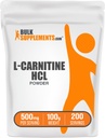 BulkSupplements.com L-Carnitine HCl Powder - Carnitine Supplement, Carnitine Powder, L-Carnitine 500mg - Unflavored & Gluten Free, 500mg per Servering, 100g (3,5 oz) (Pack av 1)