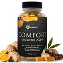 KaraMD Comfort Guard X24 | Joint & Movement Support Supplement | Turmeric Curcumin, Boswellia & Ginger | Ease Muscle Discomfort & Joint Stiffness | Non-GMO, Gluten Free & Vegan Friendly (30 portioner)