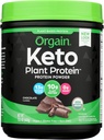 Orgain Organic Keto Vegan Protein Powder, Chocolate - 10g Plant Based Protein, 0g Sugar *, Avocado & Coconut Oil, Gluten Free, No Dairy, Laktos eller Soja Ingredienser, För Smoothies & Shakes, 0.97lb