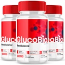 (3 Pack) Glucobio Capsules, Gluco Bio Advanced Glyco Support Formula Pills, Glucobio Extra Strength Supplement, Glucobio Natural Ingredients Glycogen Support, Gluco Bio Glycogen Reviews (180 kapslar)