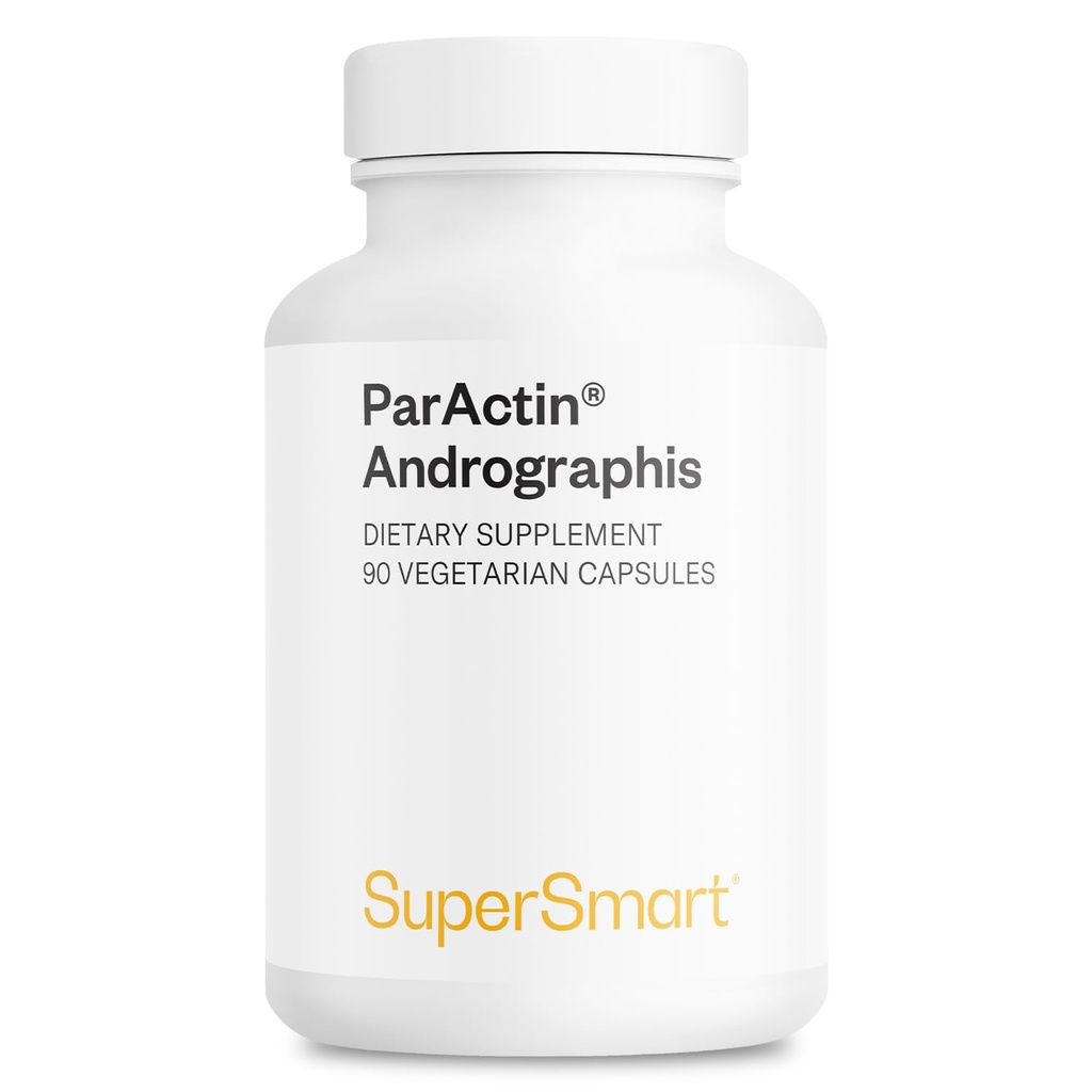 Supersmart - ParActin Supplement 300mg per dag (hög styrka) - Andrographis Paniculata | Non-GMO & Gluten Free - 90 Vegetariska kapslar