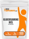 BulkSupplements.com Glukosamin HCl Powder - Glukosamin Supplement, Joint Support Supplement - Gluten Free, 1g per Servering, 5kg (Pack of 5) (11 lbs)