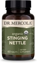 Dr Mercola Organic Stinging Nettle Dietary Supplement, 60 portioner (60 tabletter), icke GMO, Gluten Free, Soy Free, USDA Organic
